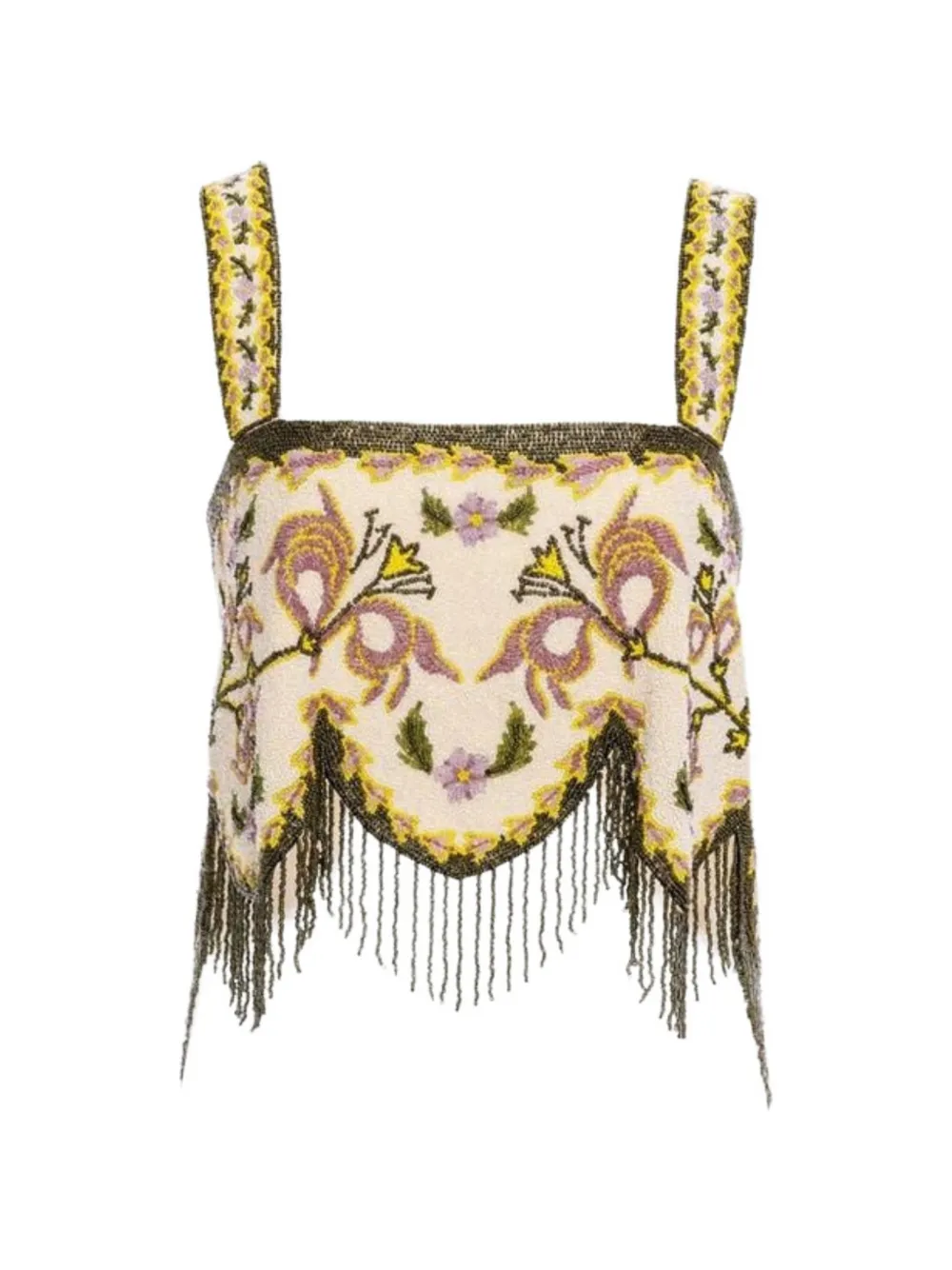 Agua By Agua Bendita Aida Aura beaded top - Toni neutri