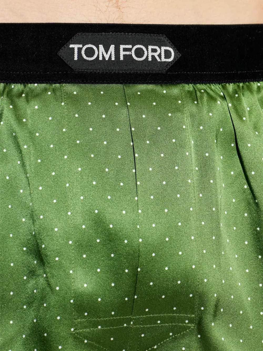 TOM FORD Boxershorts met stippen Groen