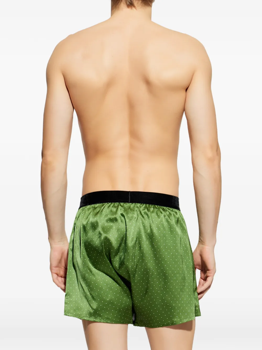 TOM FORD Boxershorts met stippen Groen