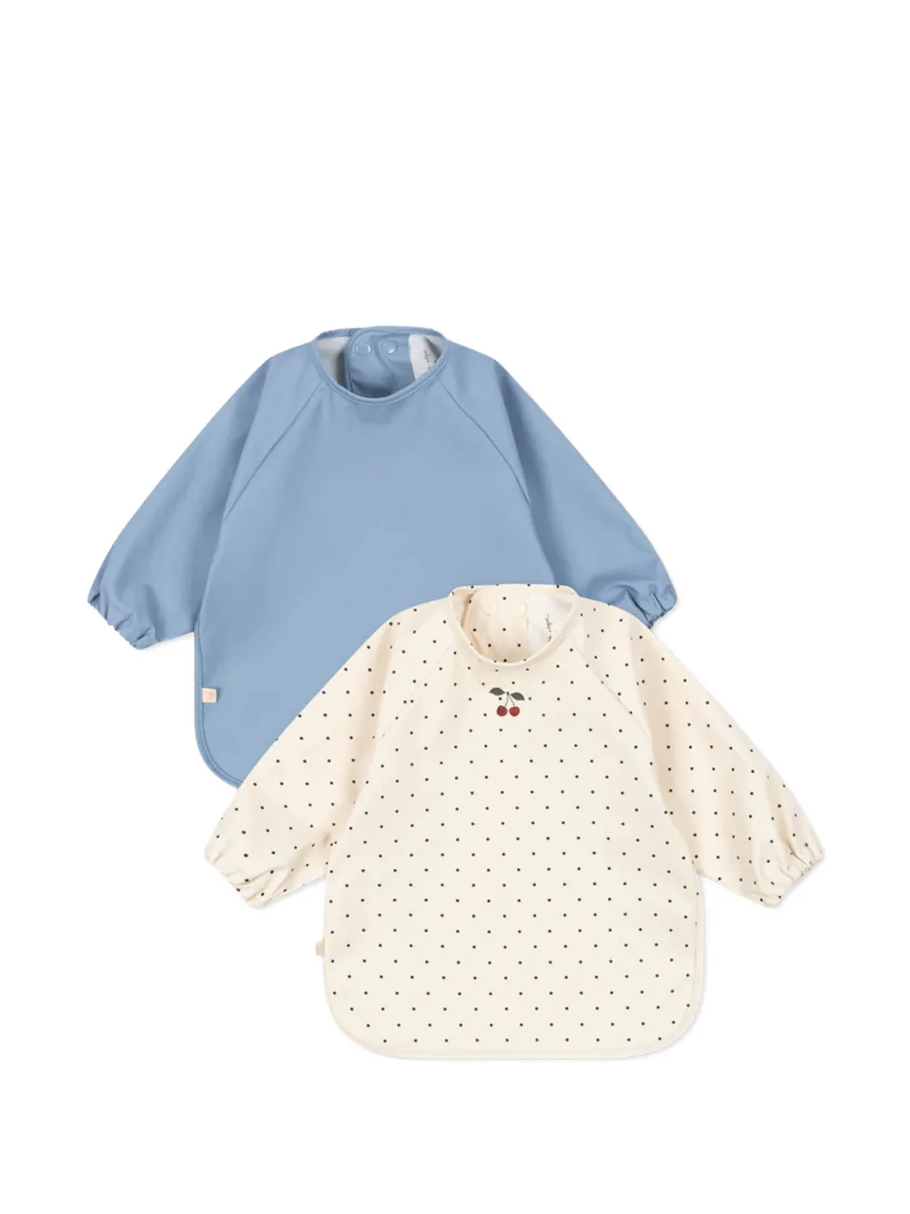 Konges Sløjd long-sleeved bib (set of two) - Nude