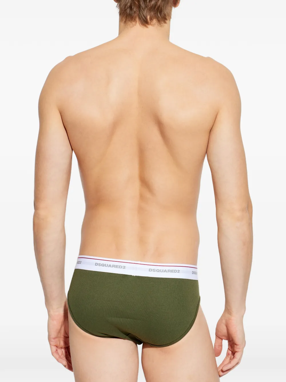  Dsquared2 Logo-waistband Briefs - Green 