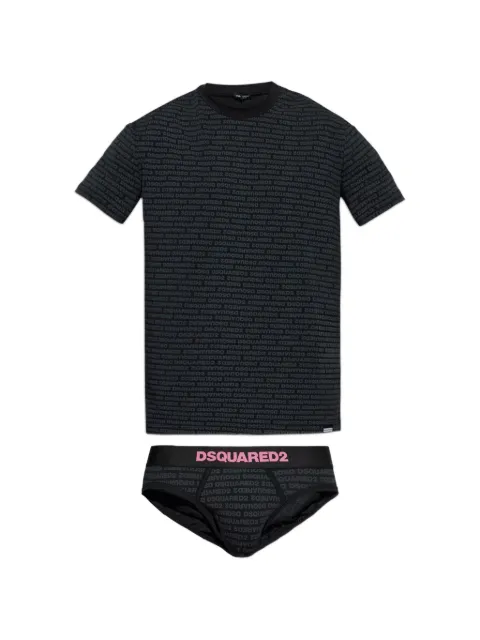 DSQUARED2 logo-print T-shirt and boxers set