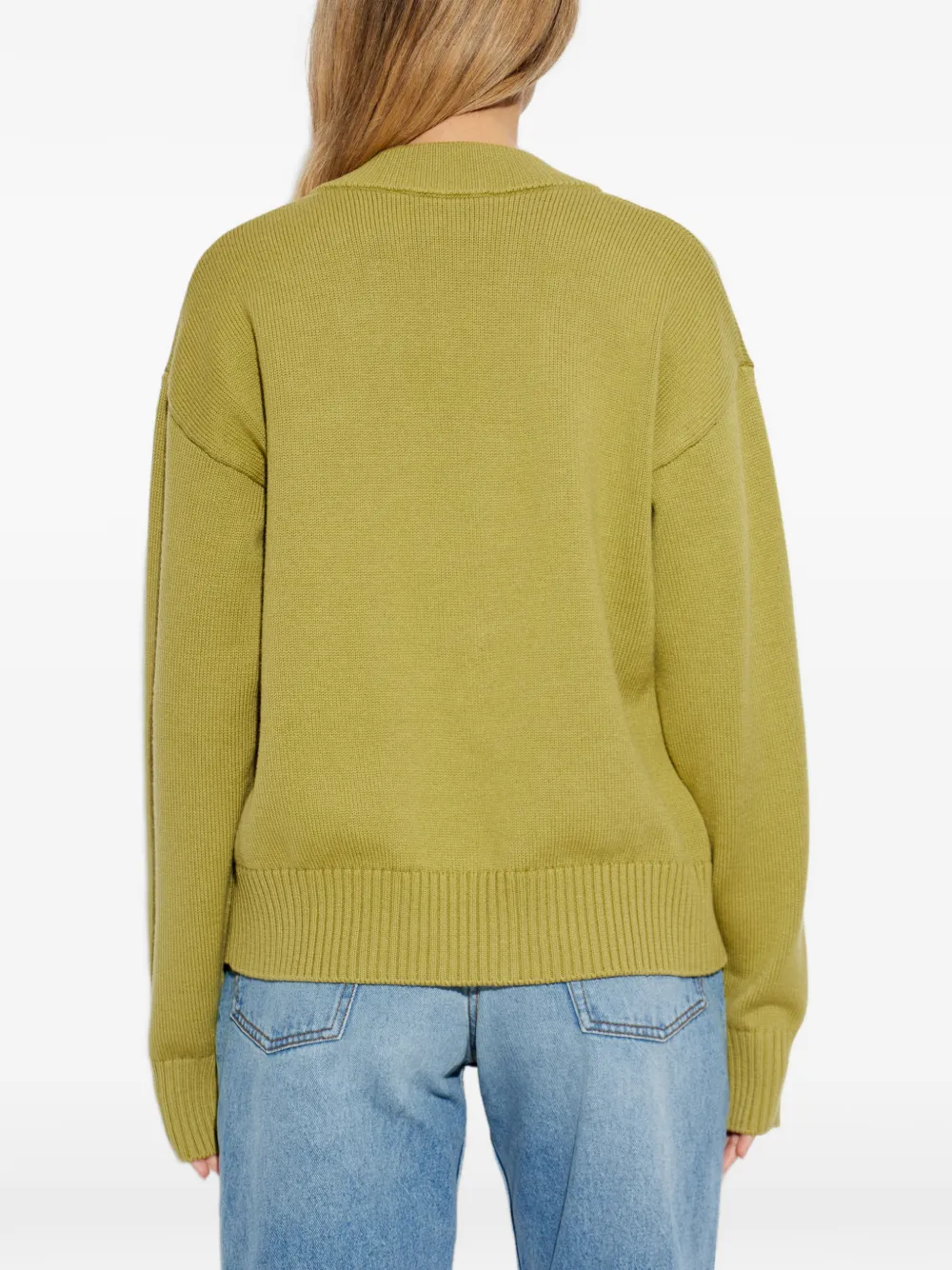 AMI Paris Wollen vest Groen