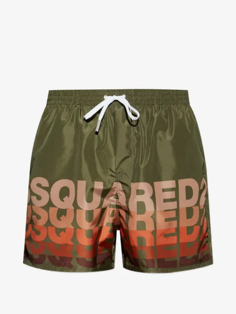 DSQUARED2 logo midi swim shorts