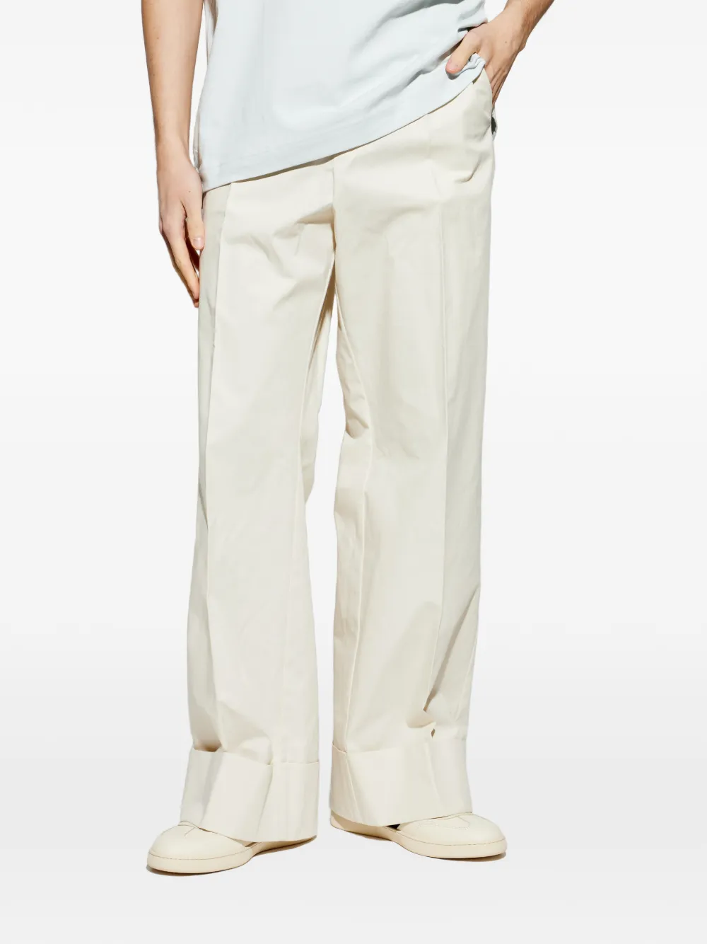  Bally Cuffed Trousers - Neutrals 