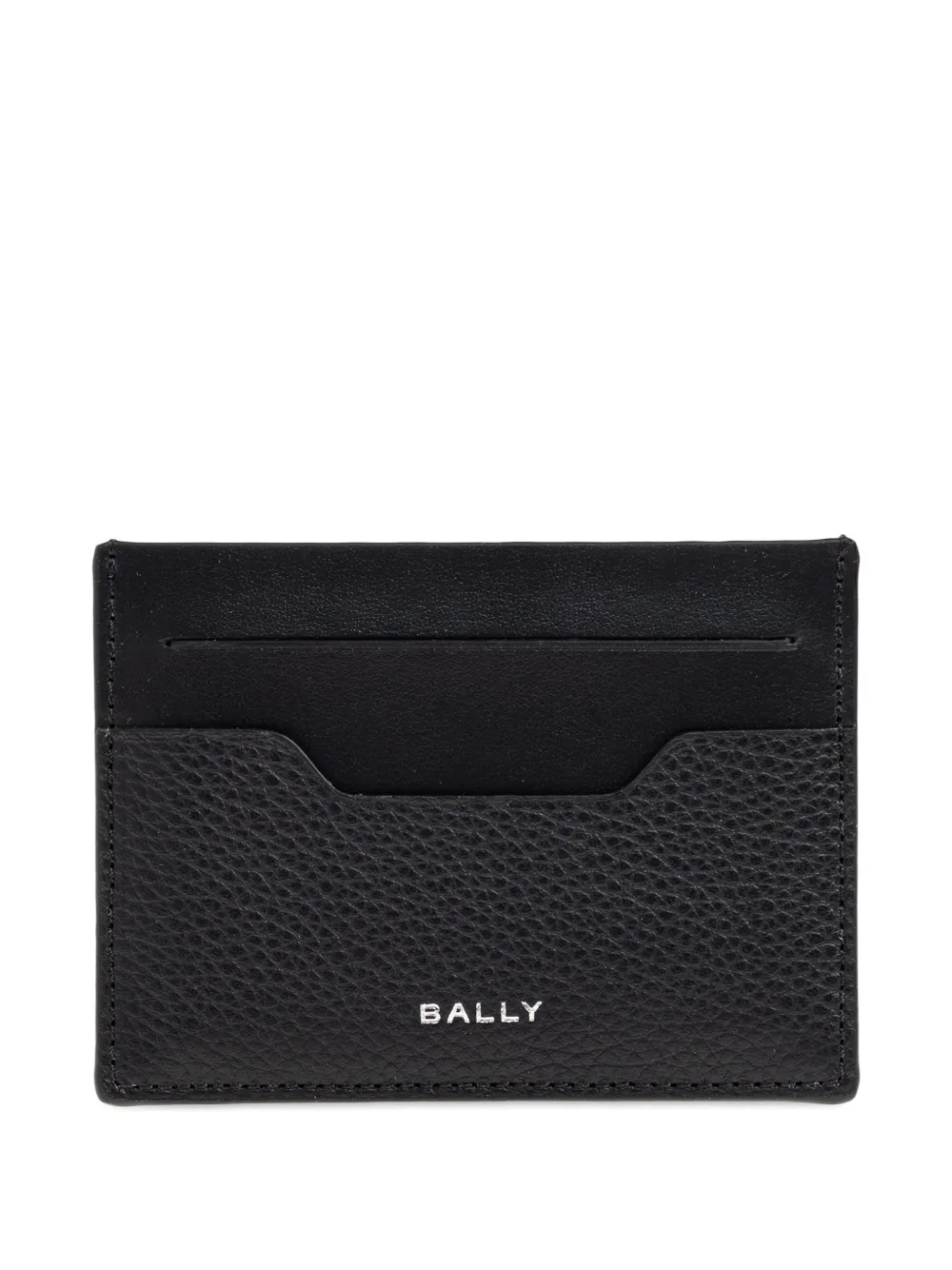 Bally logo-detail leather card holder - Nero