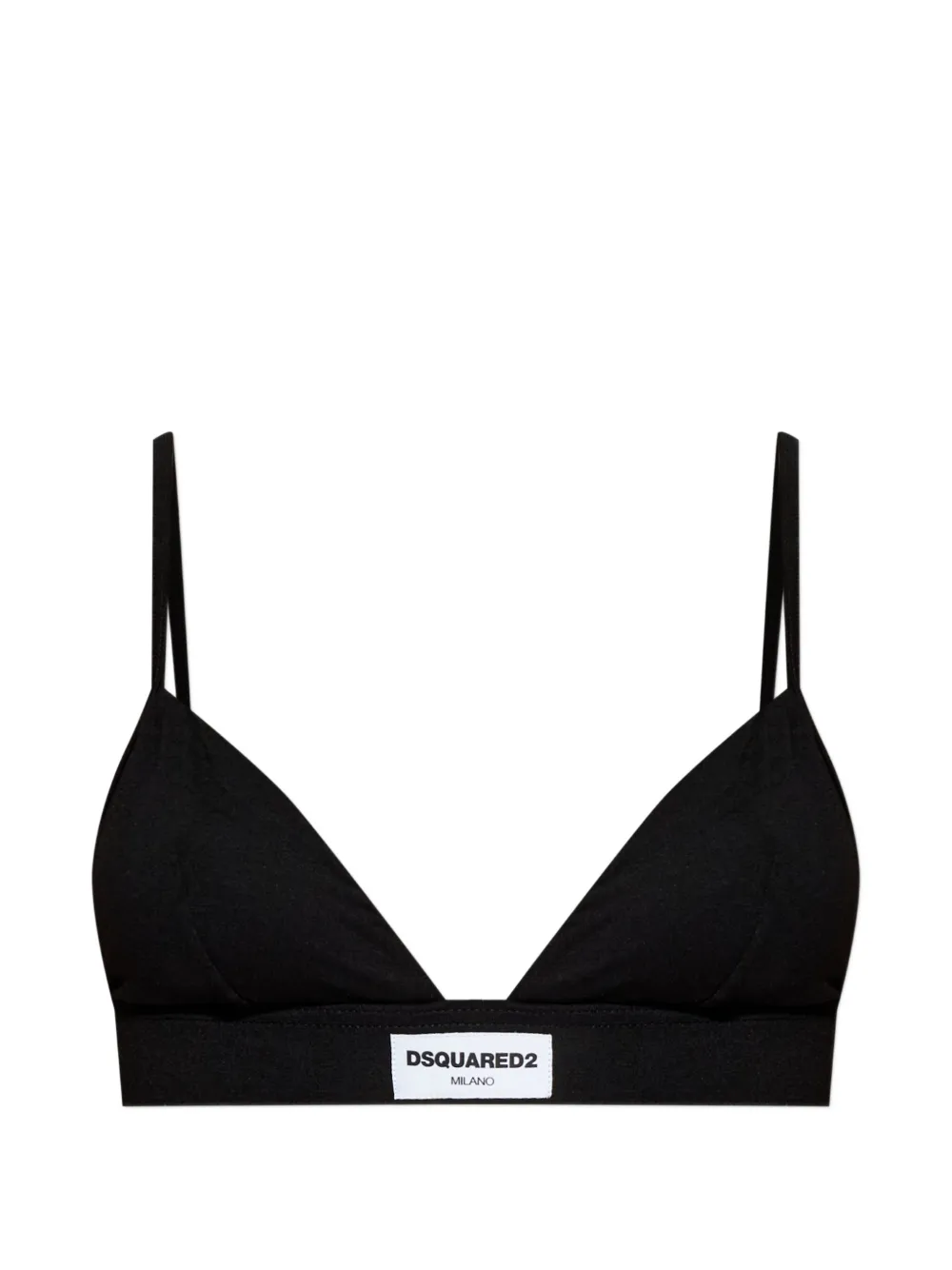 DSQUARED2 Heritage triangle bralette - Nero
