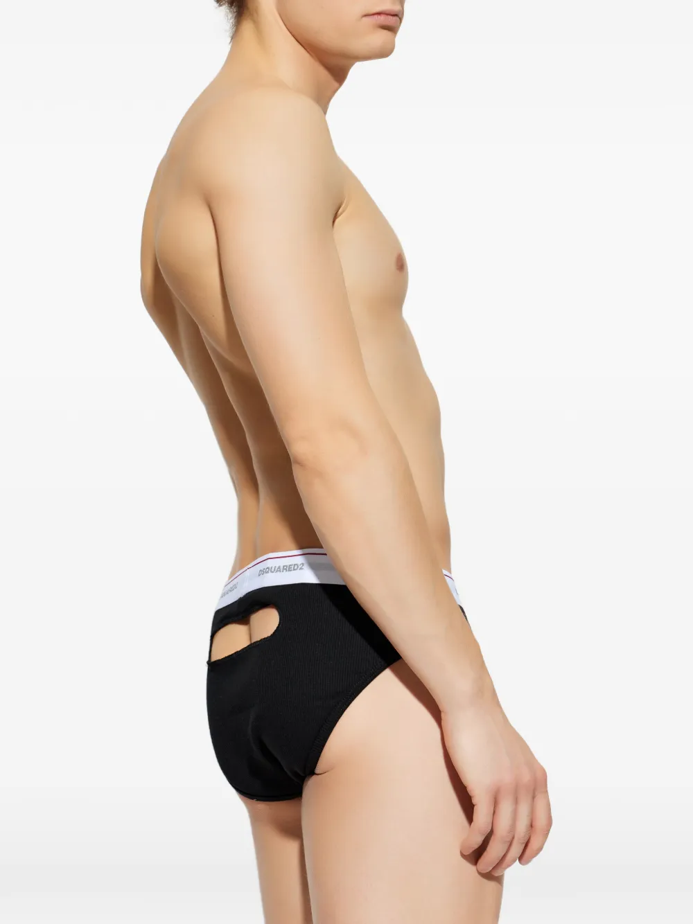 DSQUARED2 Slip met logoband Zwart