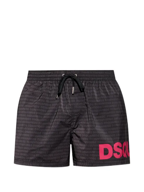 DSQUARED2 ロゴ トランクス水着 | ブラック | FARFETCH JP