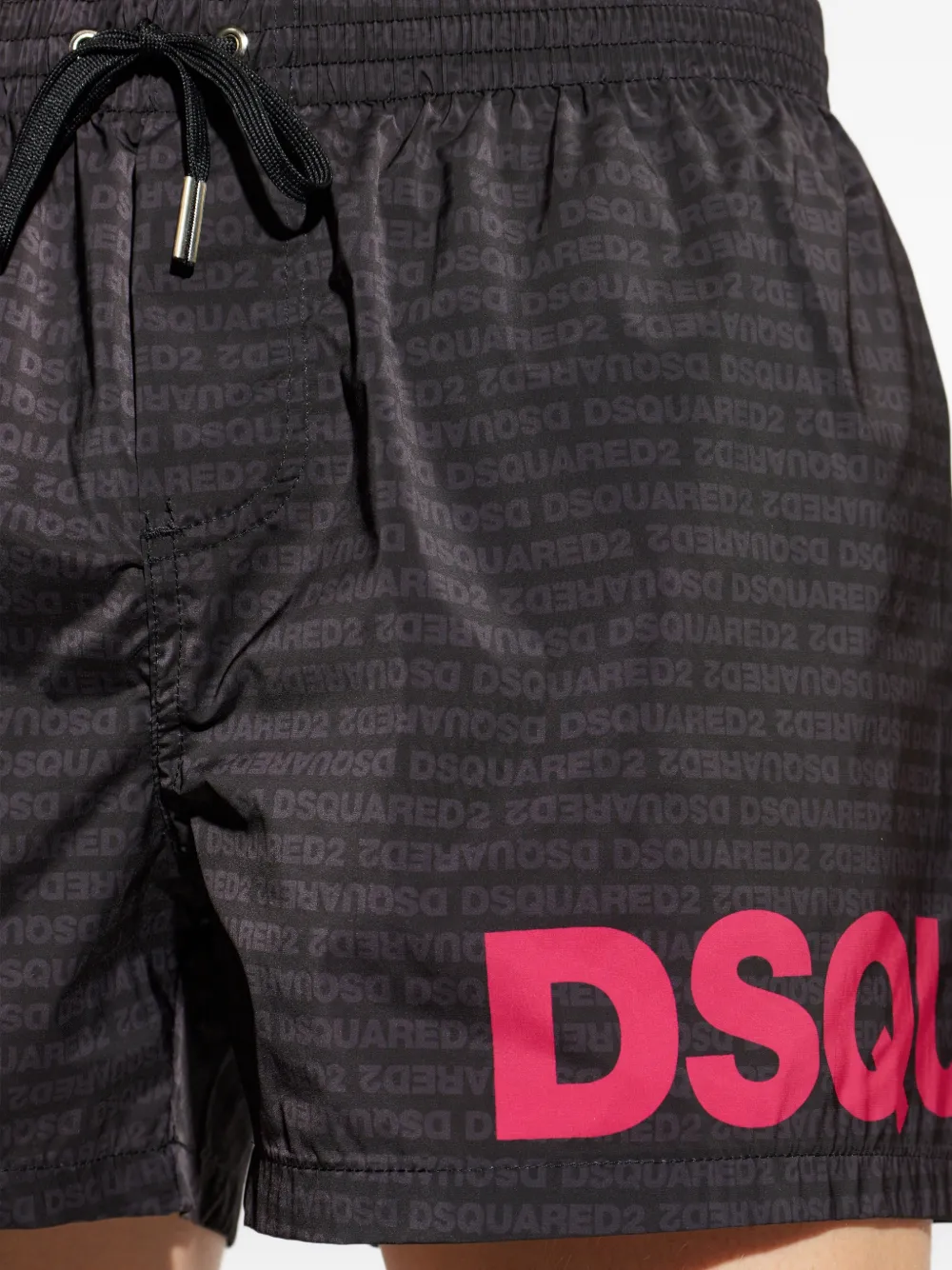 DSQUARED2 Zwembroek met logoprint Zwart