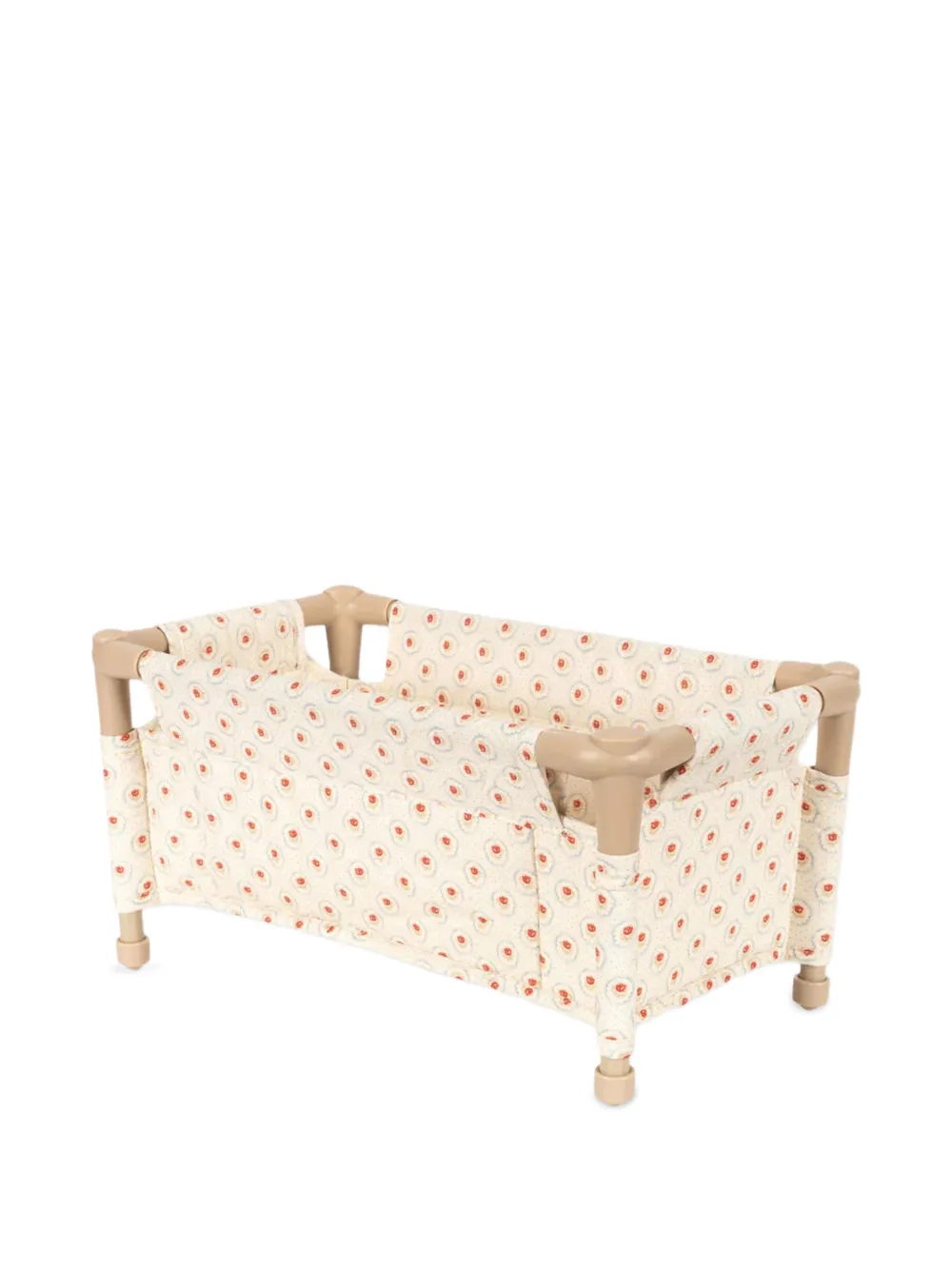Konges Sløjd floral-print doll bed - Toni neutri