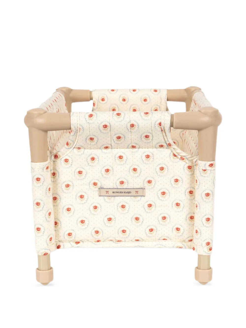 Floral-Print Doll Bed