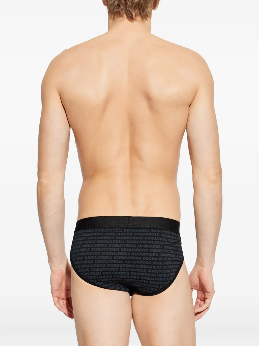  Dsquared2 Branded Briefs - Black 