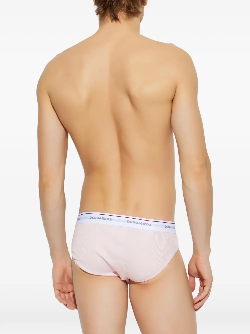  Dsquared2 Logo Waistband Briefs - Pink 