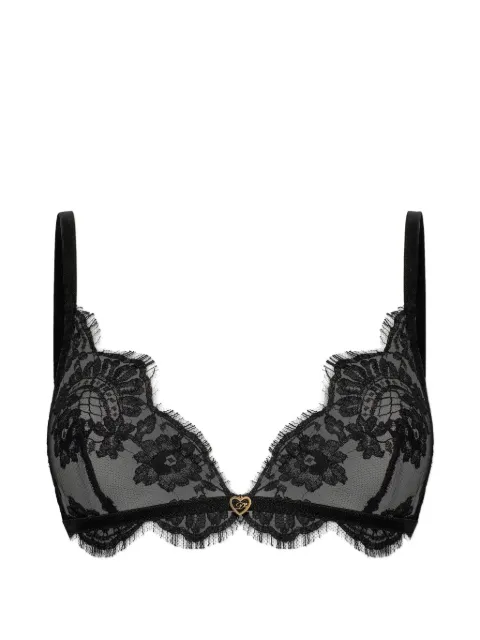 DSQUARED2 brasier de encaje transparente