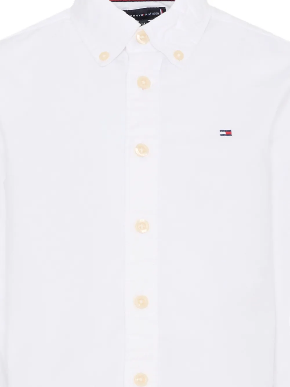Tommy Hilfiger Junior Oxford shirt met knoopsluiting Wit