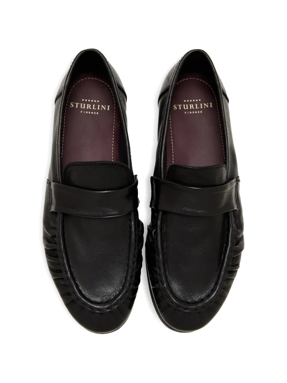 sturlini firenze Brenta leren loafers Zwart
