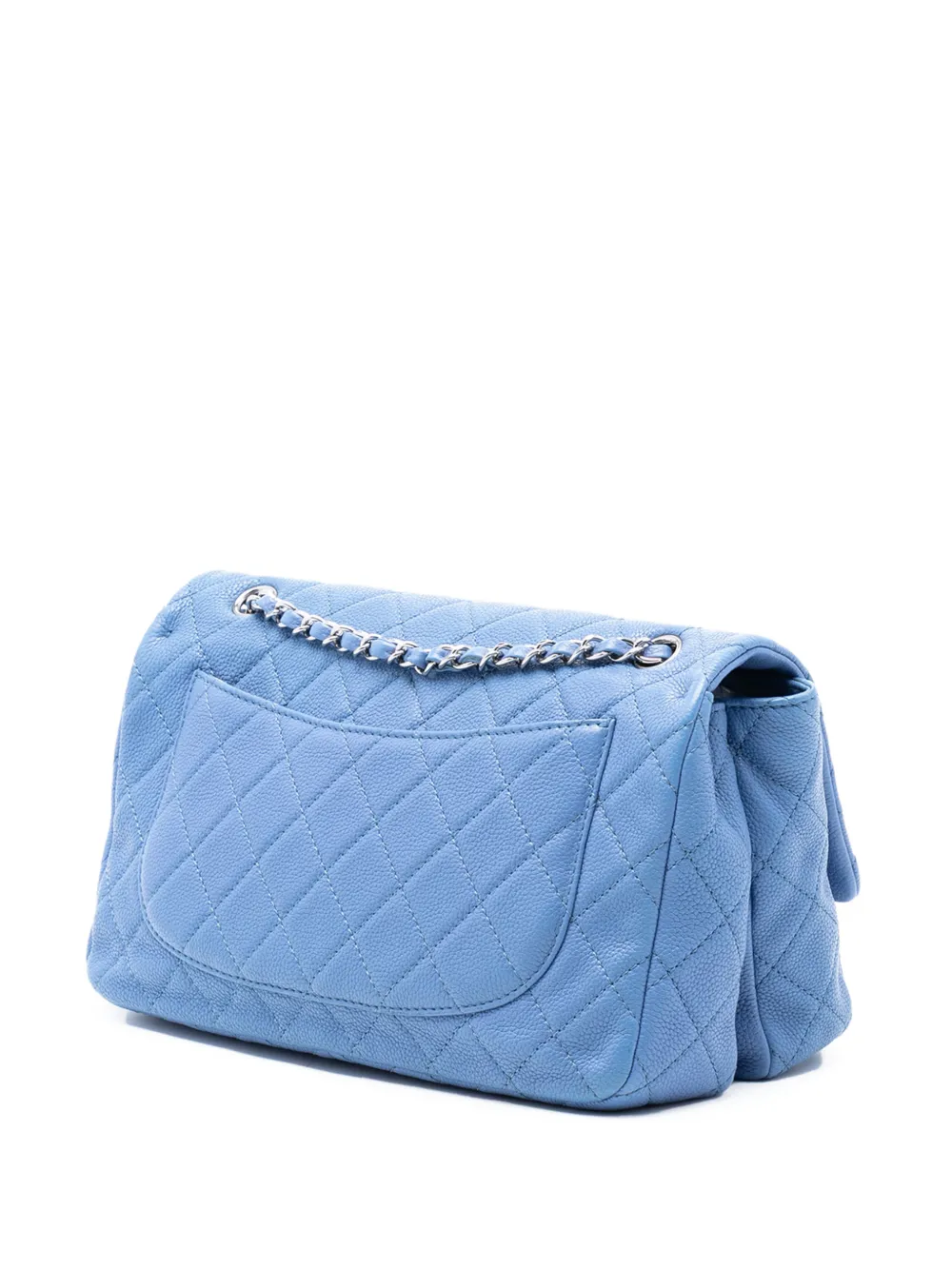 2013-2014 Jumbo Quilted Caviar Double Compartment Chain Flap shoulder bag