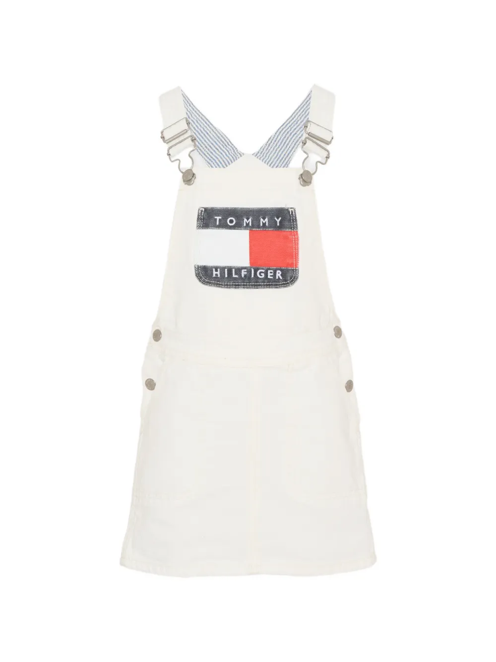 Tommy Hilfiger Junior Heritage bib cotton dungarees - Weiß