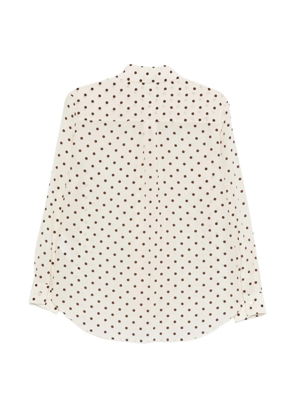  P.a.r.o.s.h. Polka Dot Long-sleeve Shirt - Neutrals 