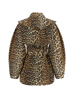 Prada leopard-print Shearling Coat | Neutrals | FARFETCH
