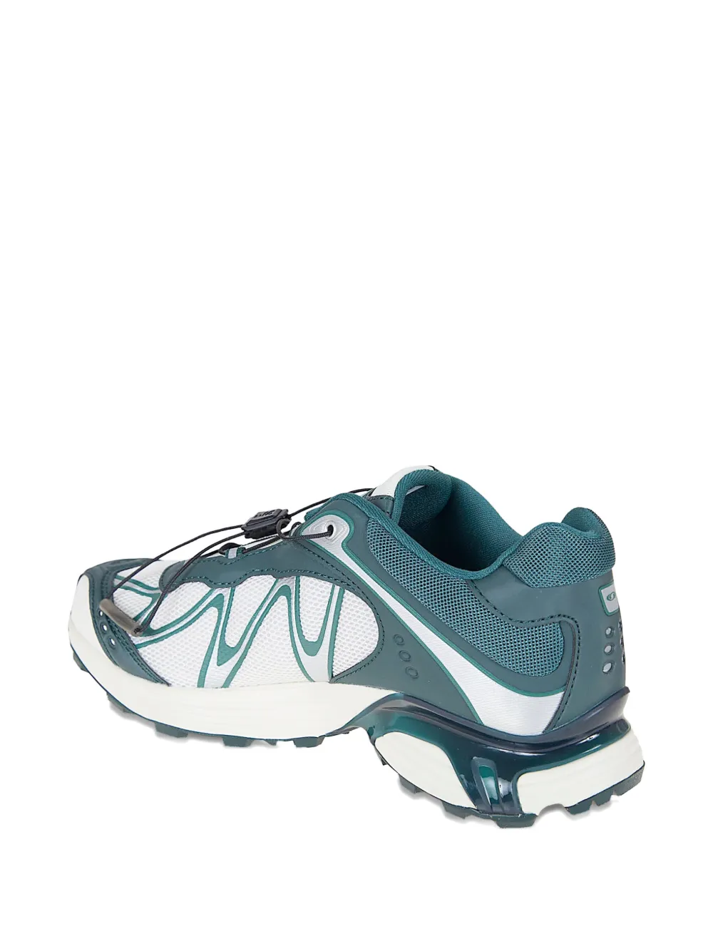 Salomon vanilla green panelled sneakers Wit