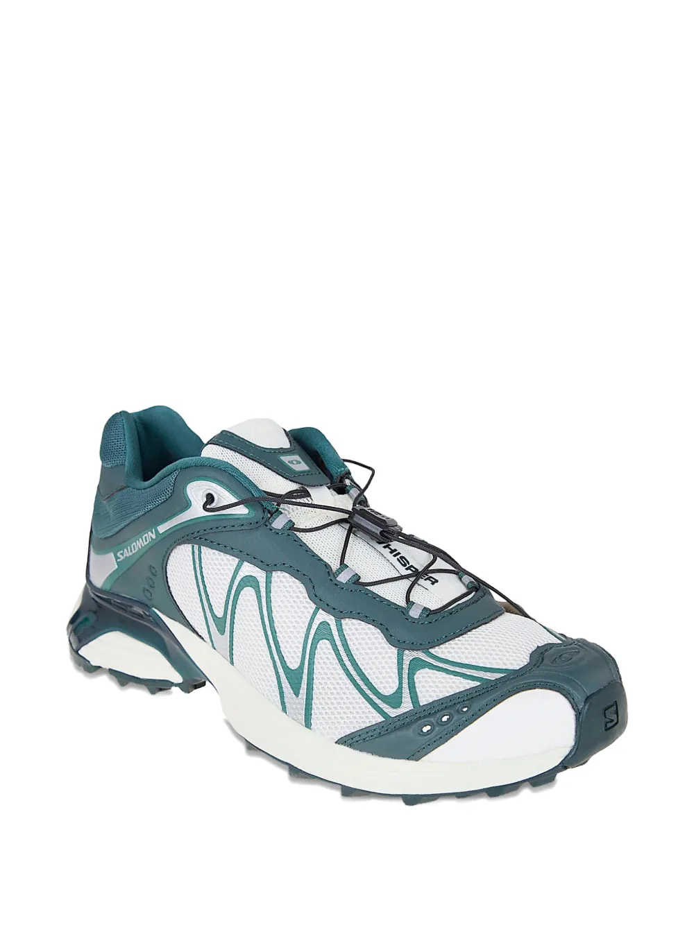 Salomon vanilla green panelled sneakers Wit