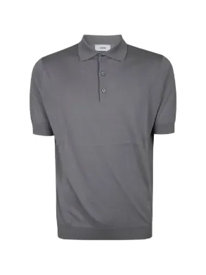 LARDINI ブラック コットン　ショートスリーブポロシャツ Lardini ポロシャツ メンズ通販 - FARFETCH
