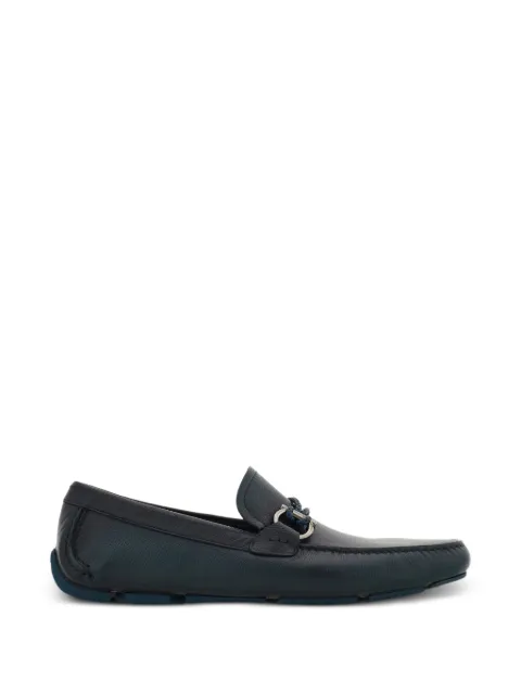 Ferragamo Gancini detail hardware loafers