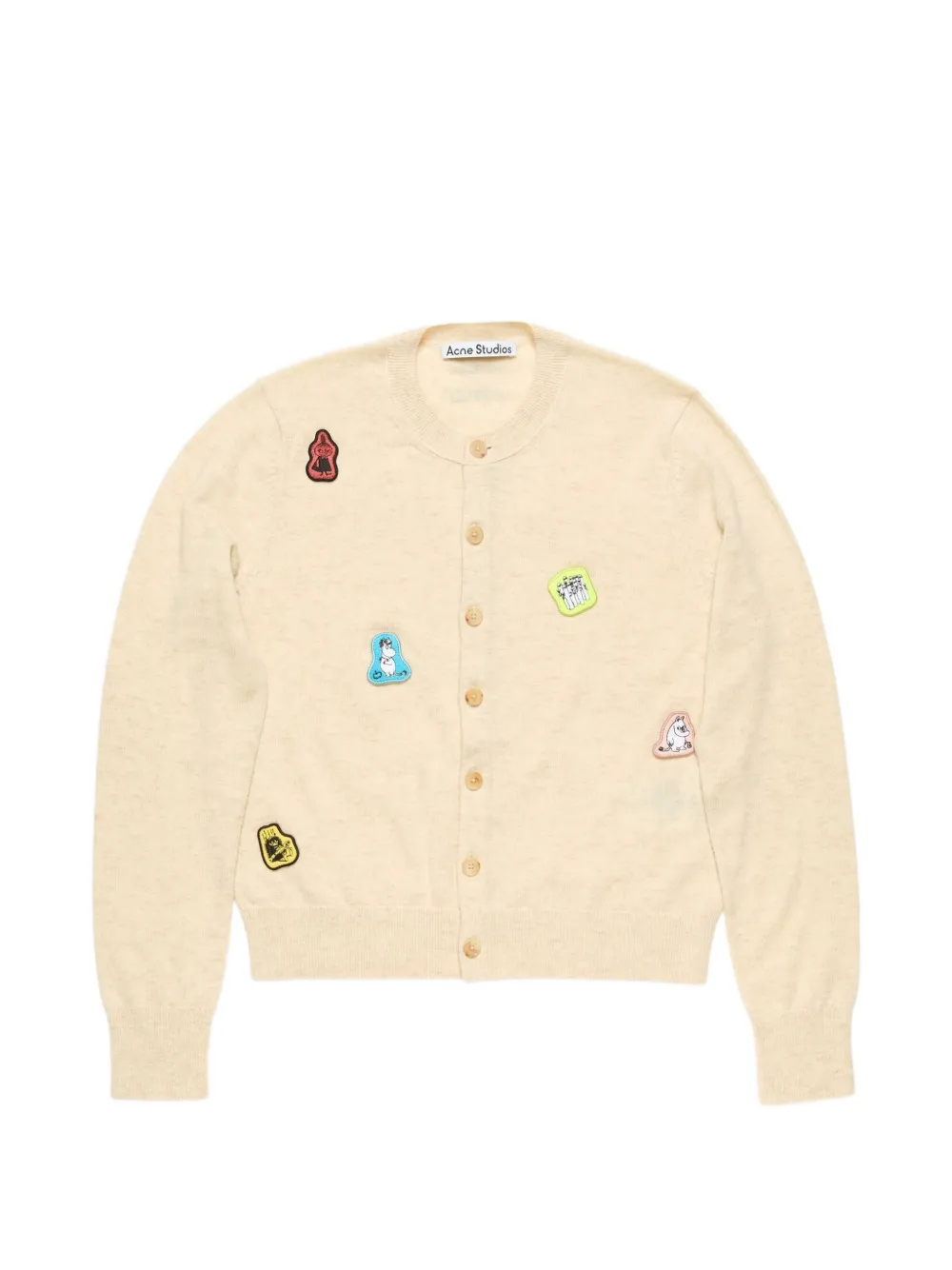Acne Studios appliqué cardigan - Toni neutri