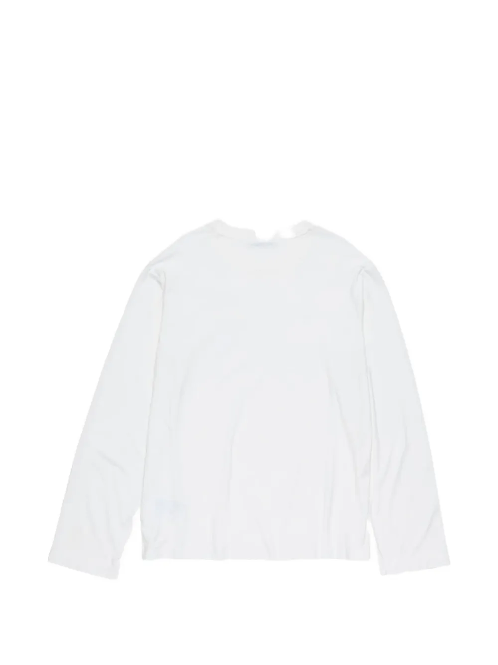 Acne Studios T-shirt met lange mouwen en zak Wit