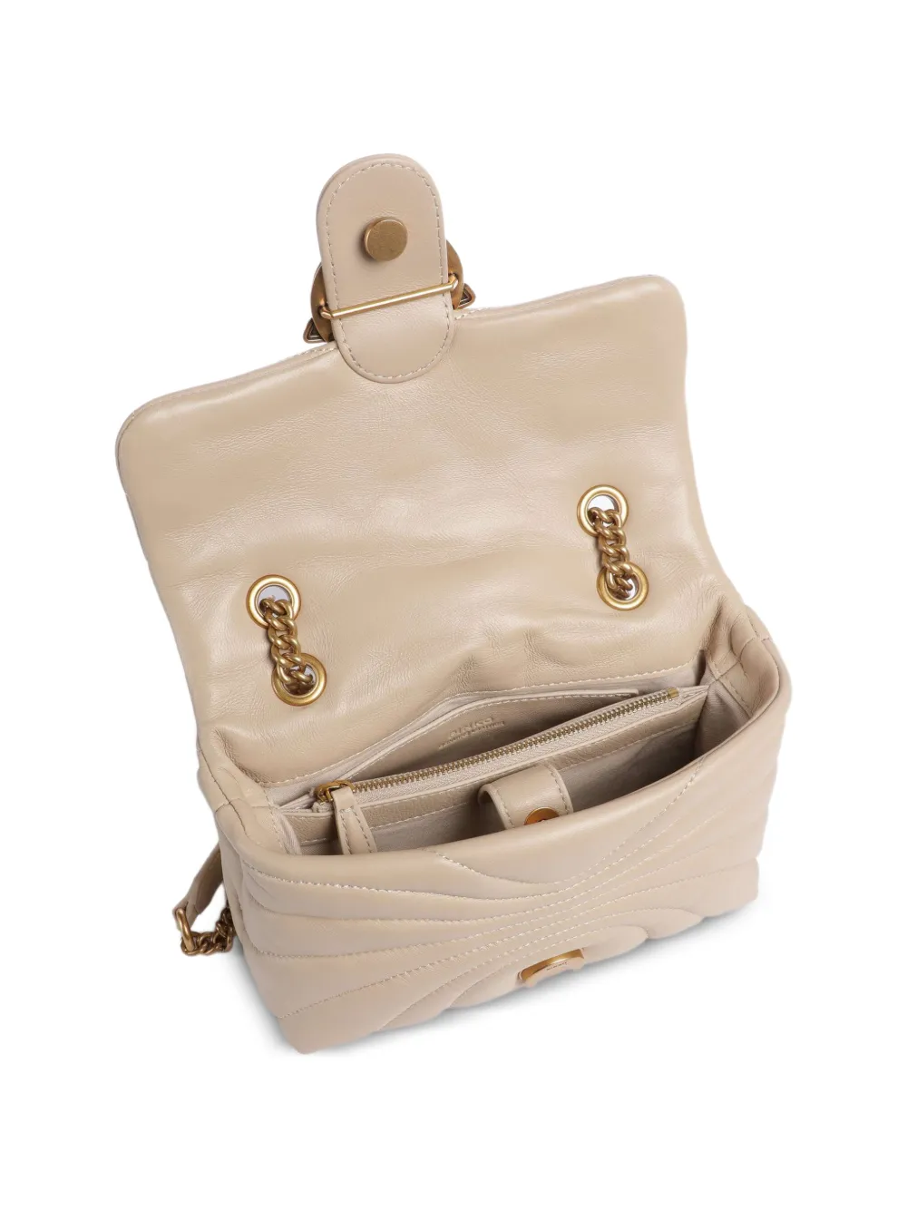 Love Puff Quilted Bird Detail Mini Satchel