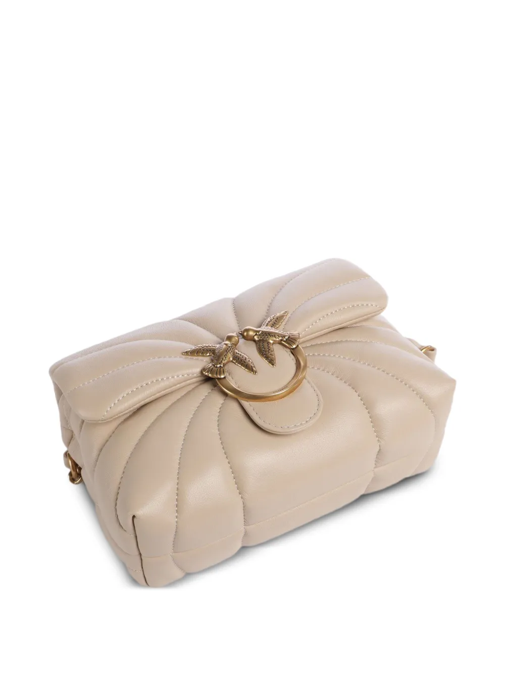 Love Puff Quilted Bird Detail Mini Satchel