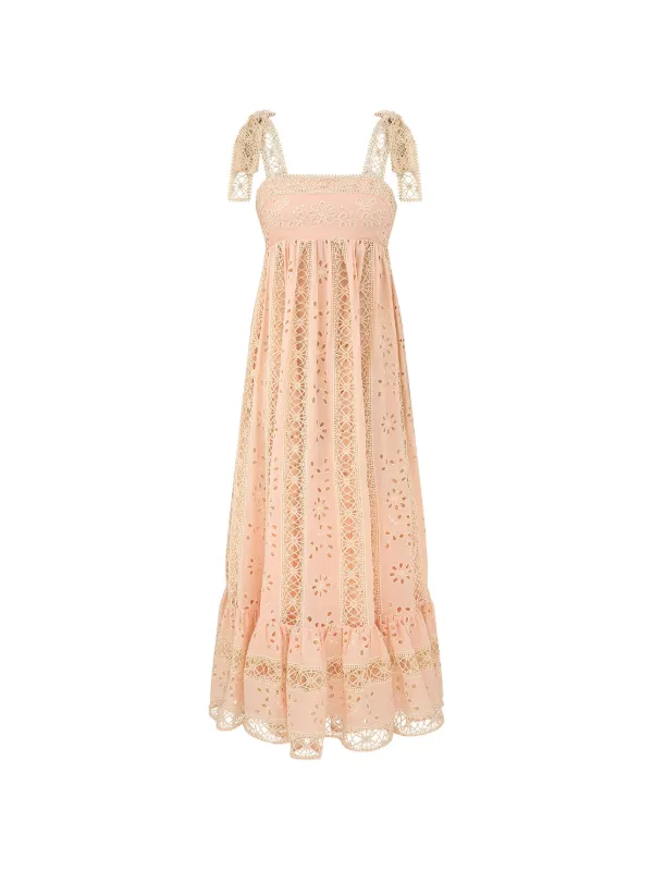 zimmermann pink maxi dress Luna Jersey Dress