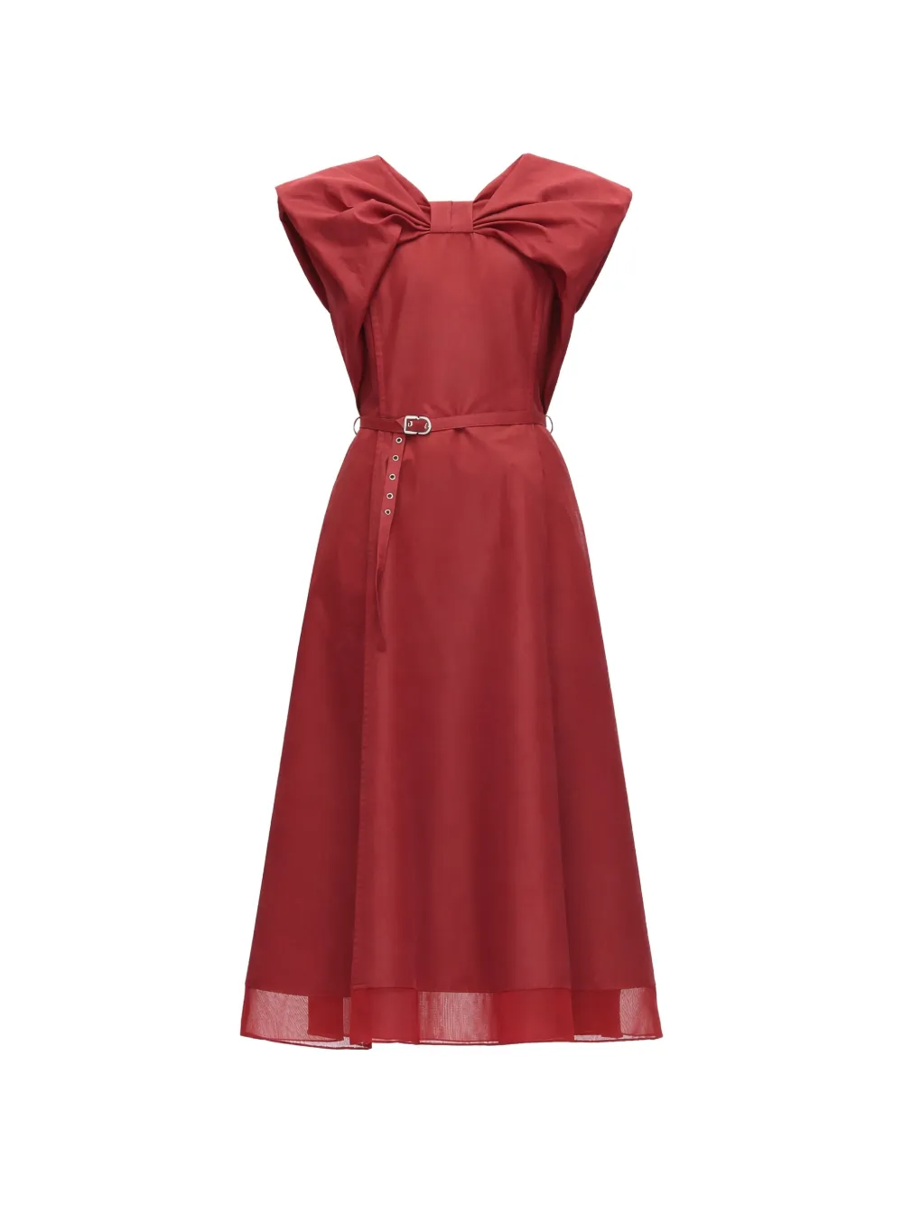 3.1 Phillip Lim bow belted midi dress - Rosso