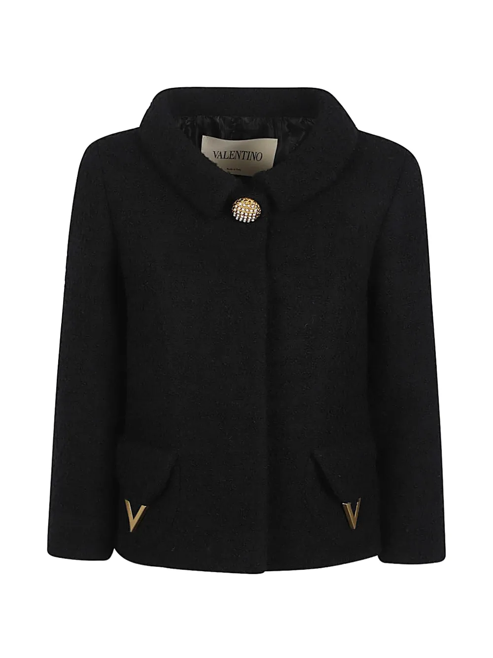 Valentino Garavani button Vlogo jacket - Nero