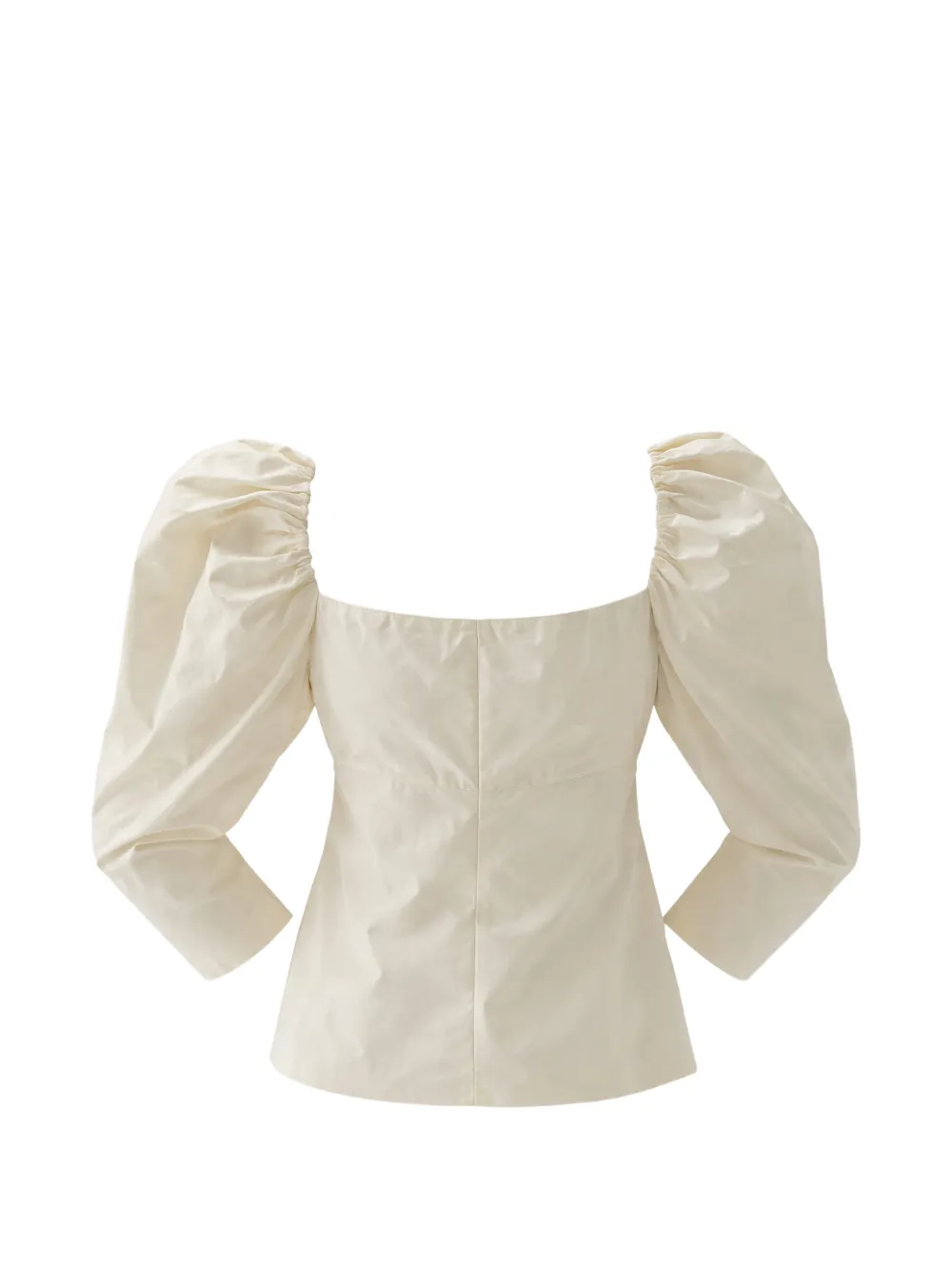 Rejina Pyo Anita gesmockte blouse Wit