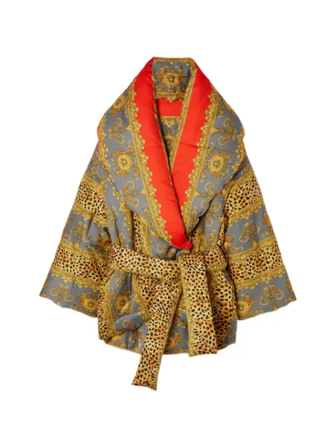 Versace baroque-print puffer jacket