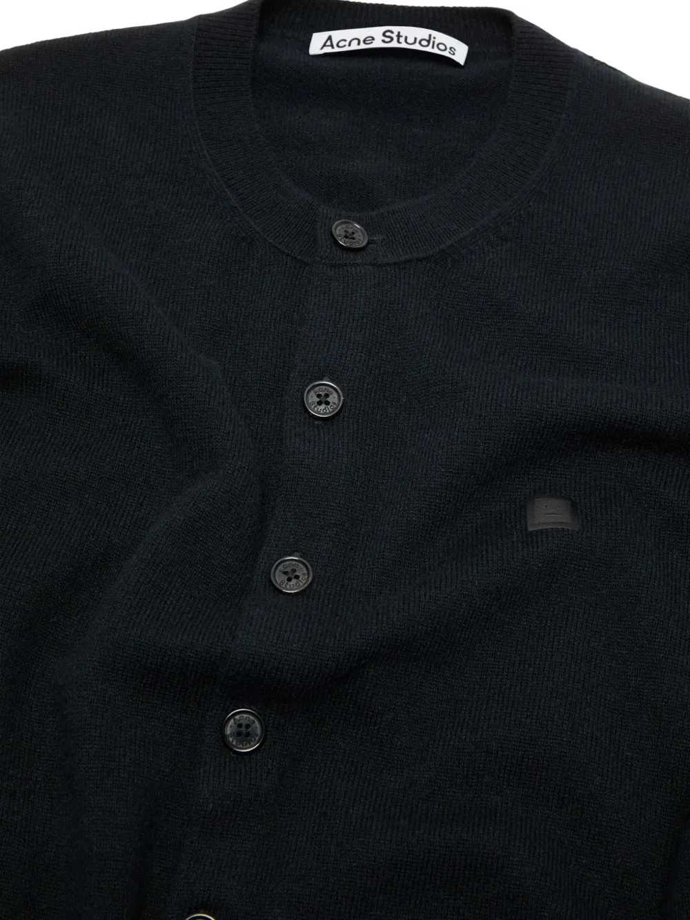 Acne Studios Vest met knoop Zwart