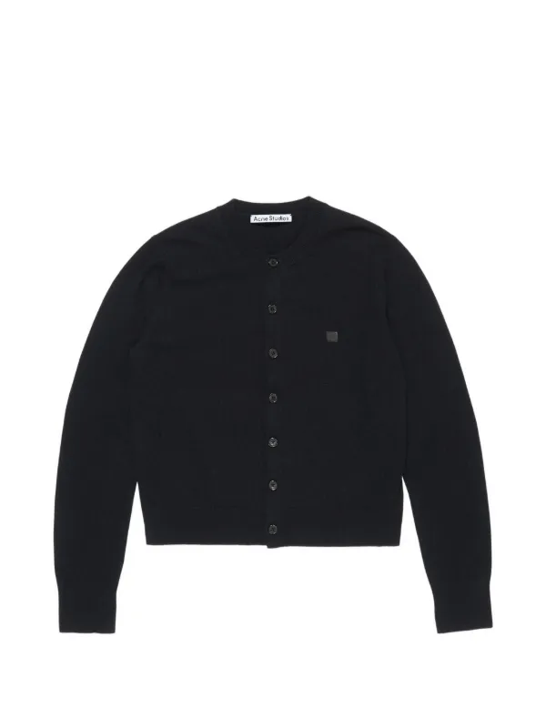 Acne Studios Fitted Cardigan - Yak Wool in Black