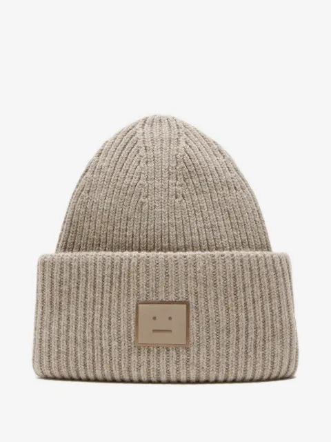 Acne Studios ribbed patch beanie