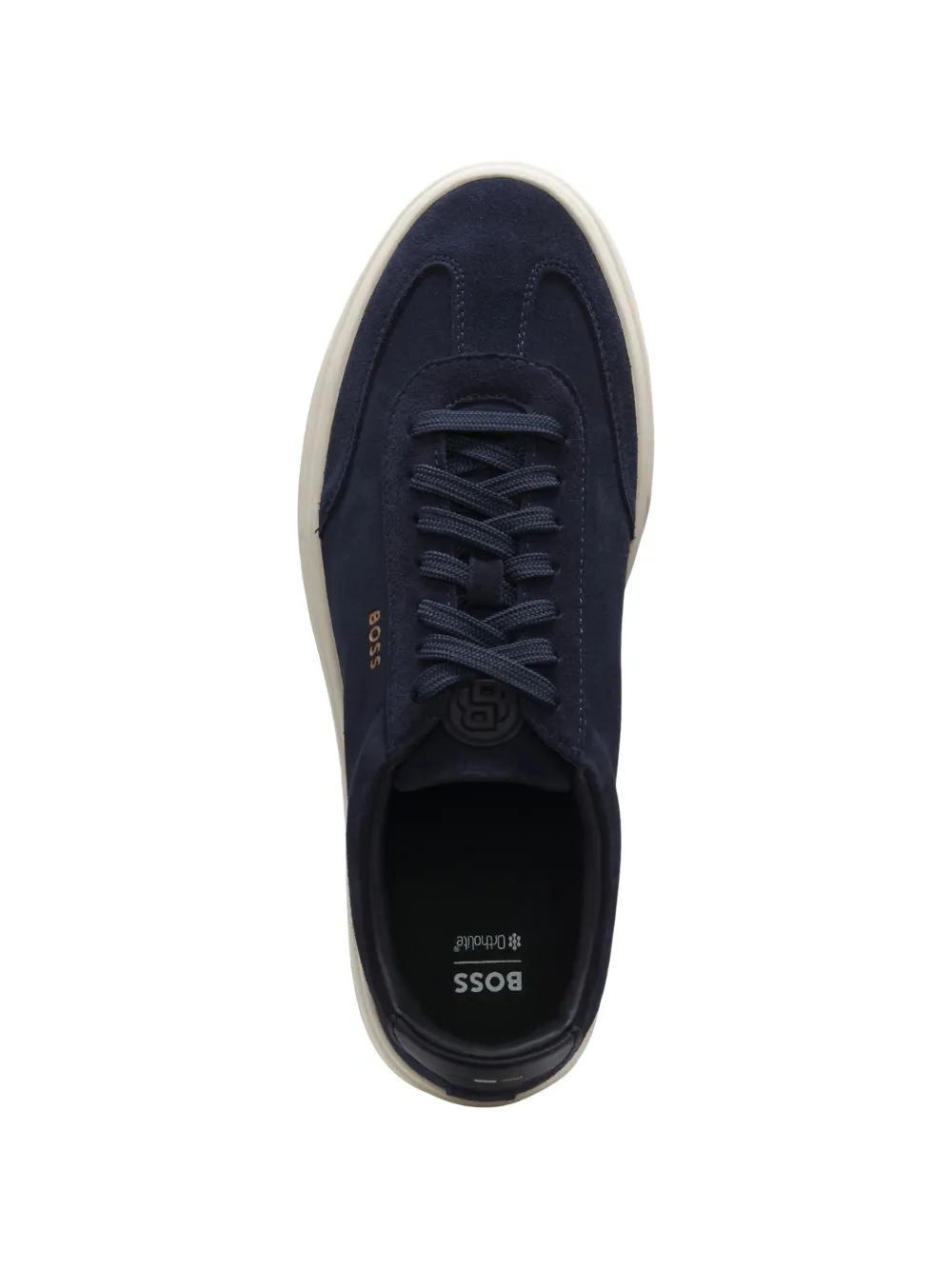 BOSS Kieran suède sneakers Blauw