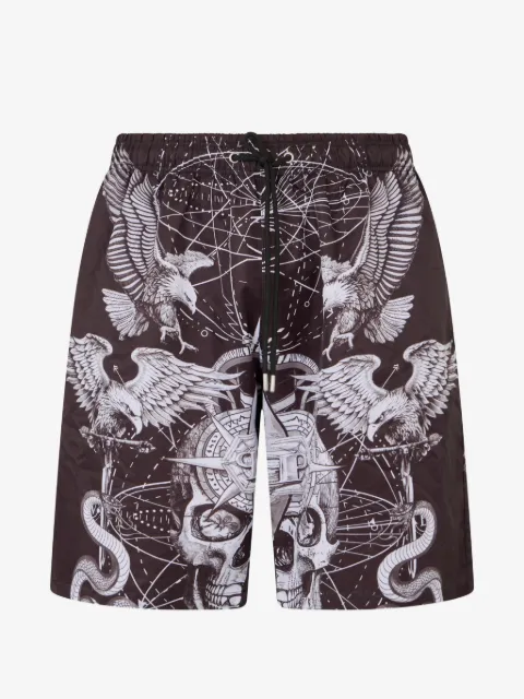 Philipp Plein Bermuda com estampa de tatuagem
