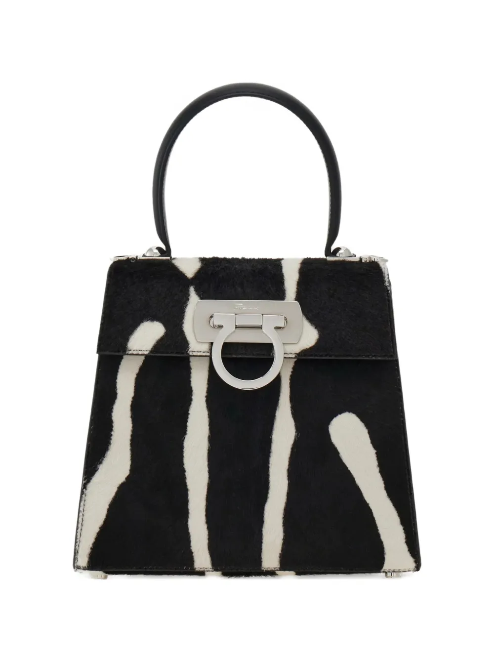Ferragamo Borsa tote con stampa - Nero