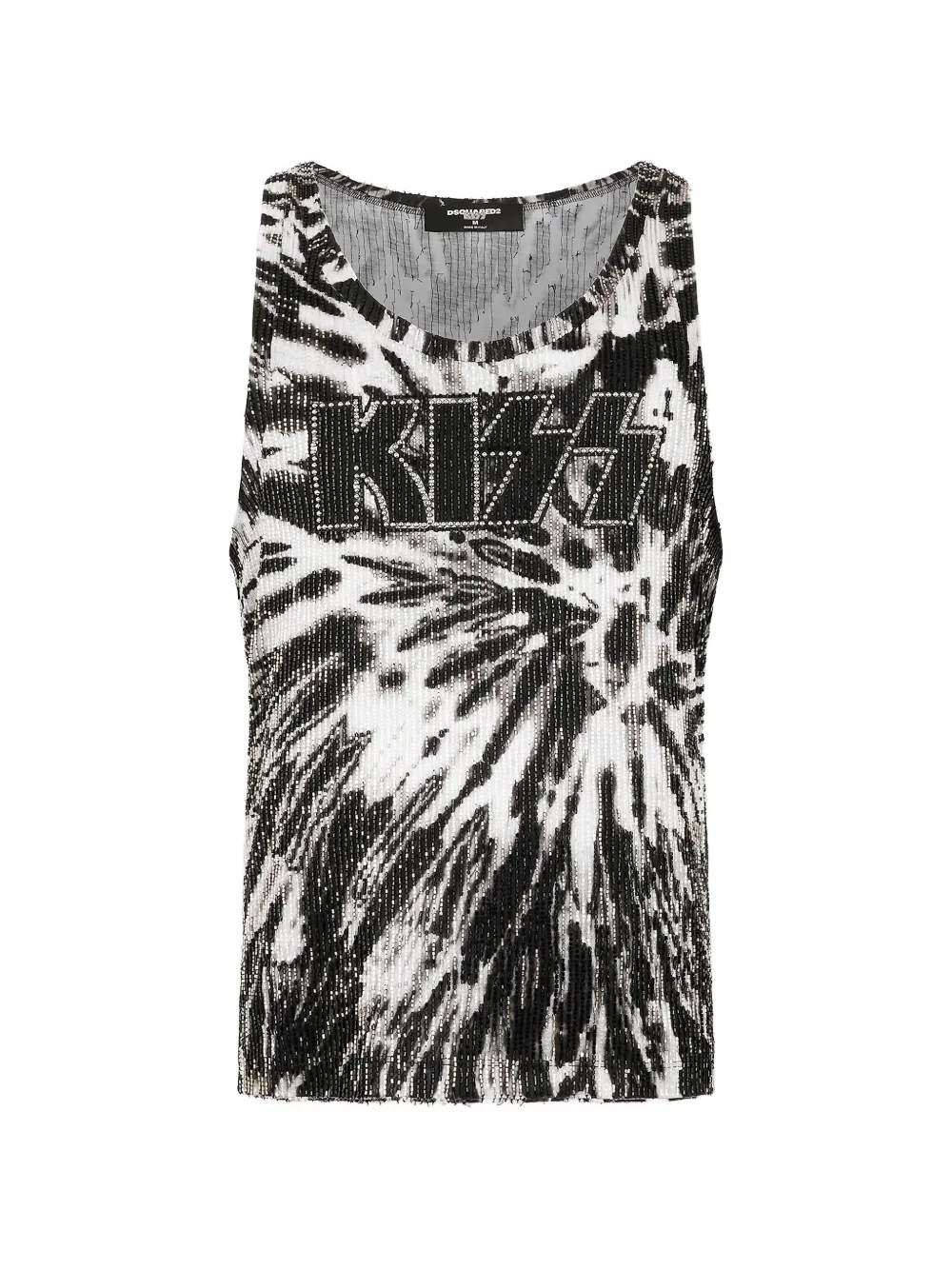 DSQUARED2 x Kiss tie-dye tank top - Nero