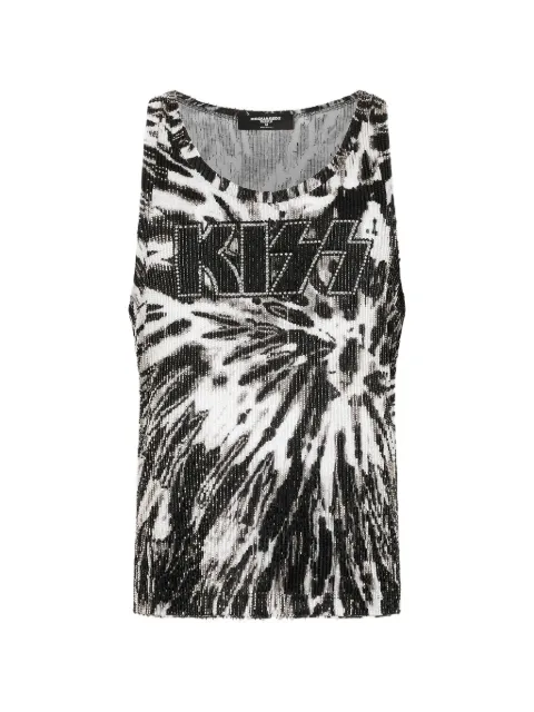 DSQUARED2 x Kiss tie-dye tank top