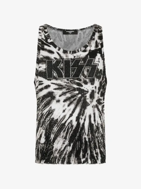 DSQUARED2 x Kiss tie-dye tank top