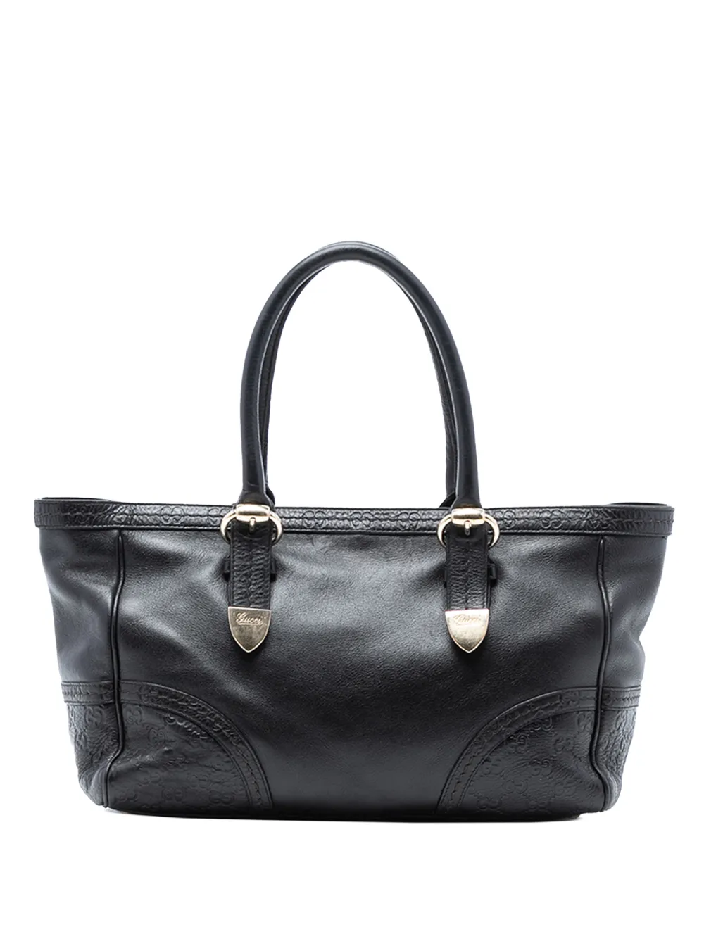 Gucci Pre-Owned 2016-2025 Leather Signoria tote bag - Nero