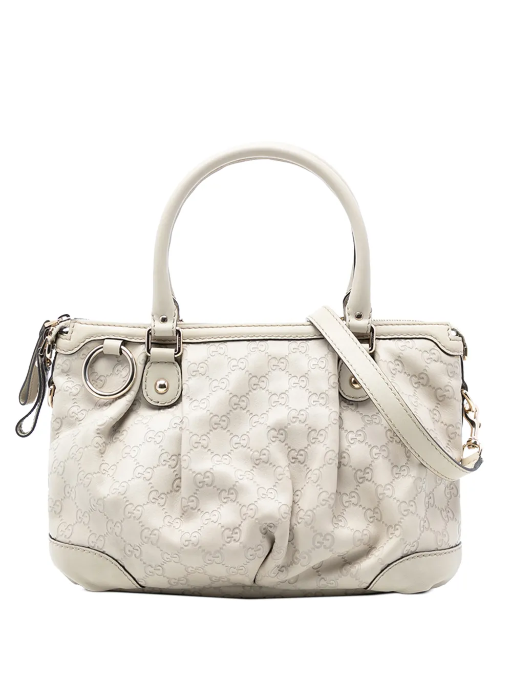 Gucci Pre-Owned 2016-2025 Guccissima Sukey satchel - Bianco