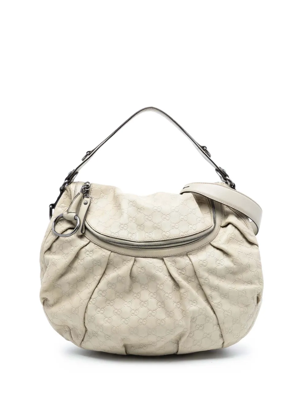 Gucci Pre-Owned 2016-2025 Guccissima Icon Bit satchel - Bianco